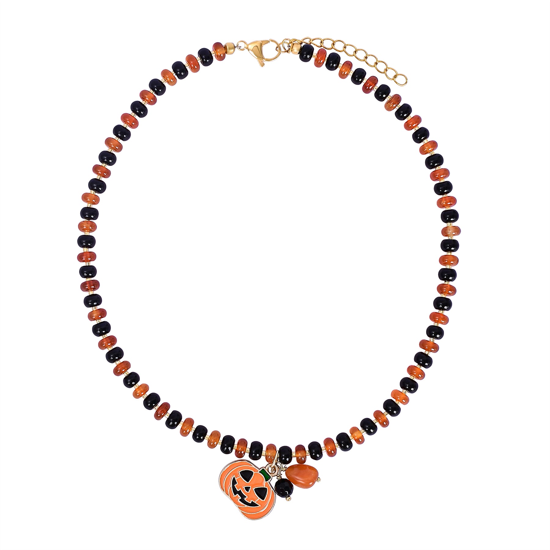 Pumpkin Glow Halloween Necklace