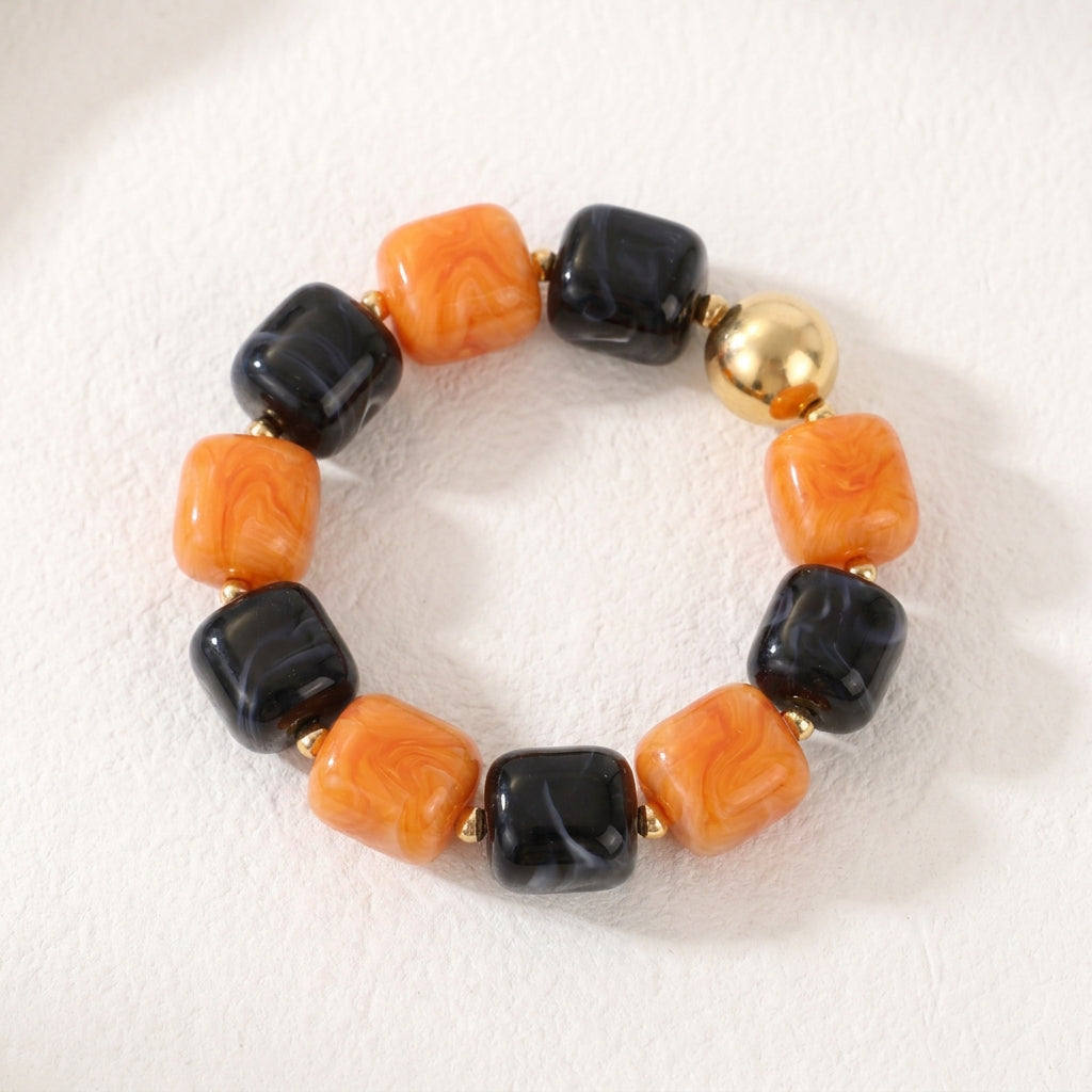 Pumpkin Twilight Halloween Chunky Bracelet