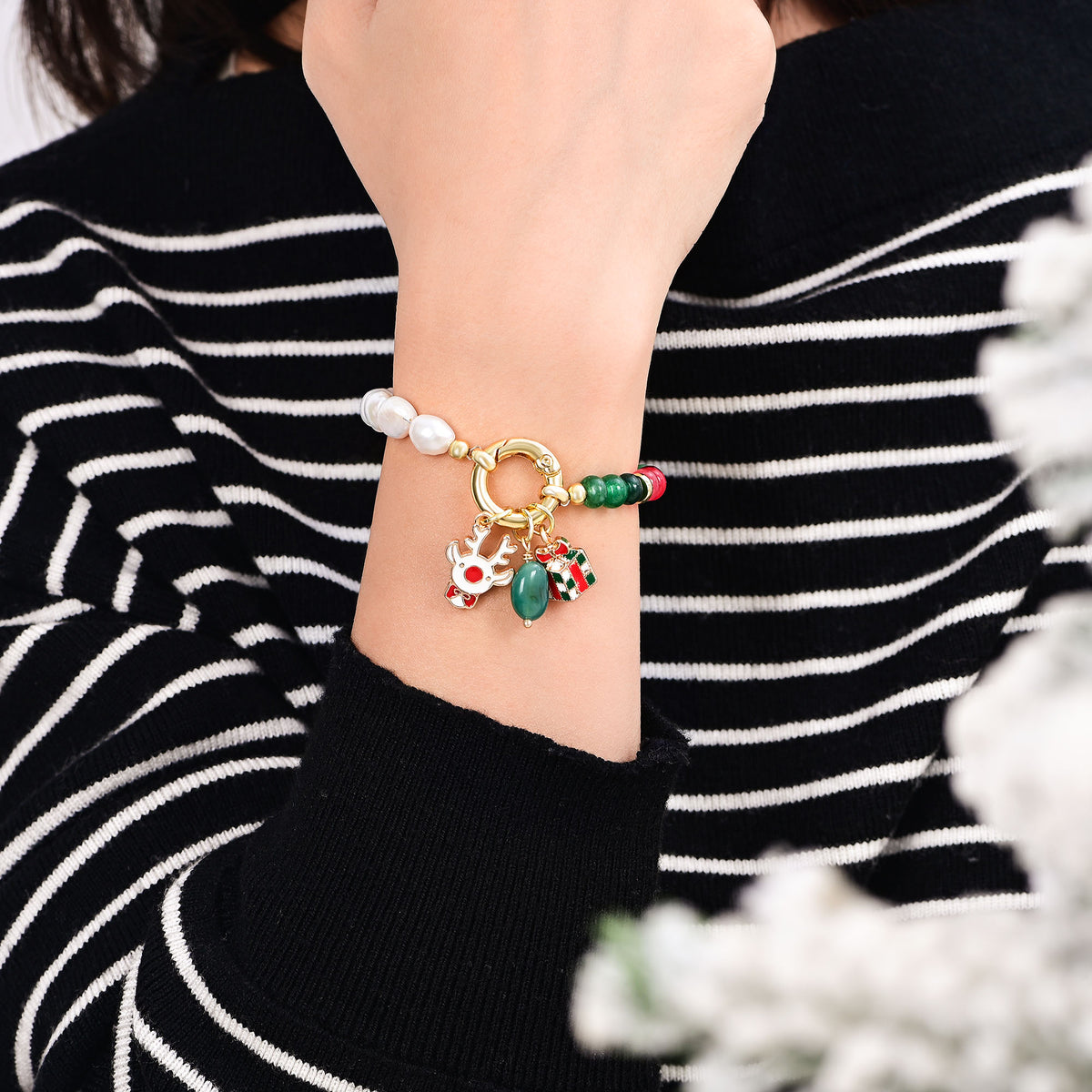 Christmas Joy Charm Bracelet