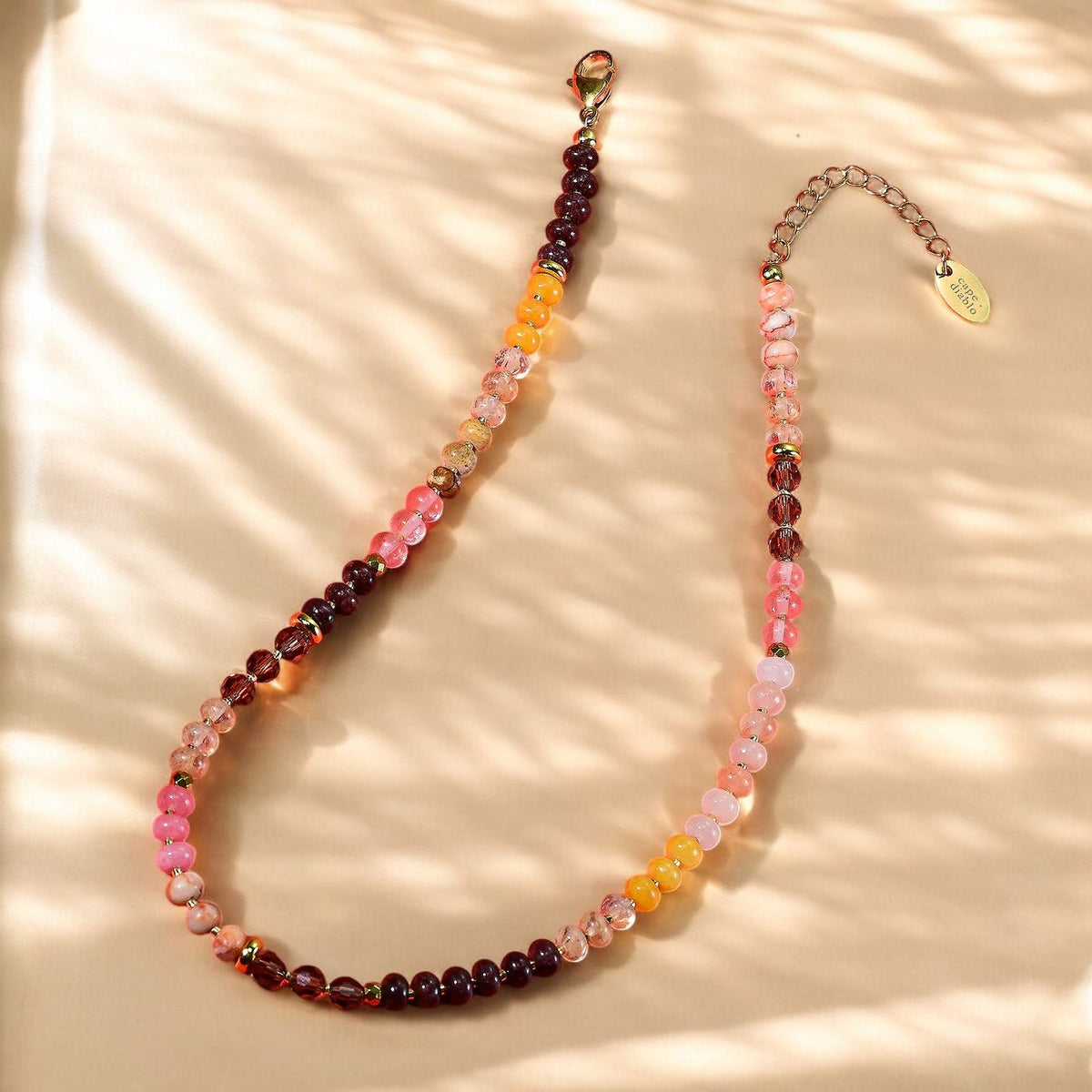 Amber Bloom Stone Necklace