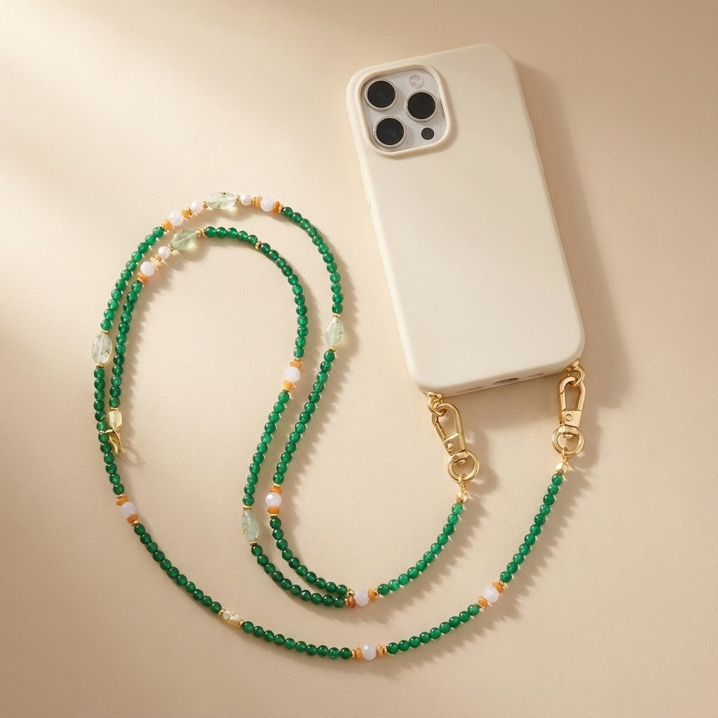 Green Agate Harmony Phone Chain