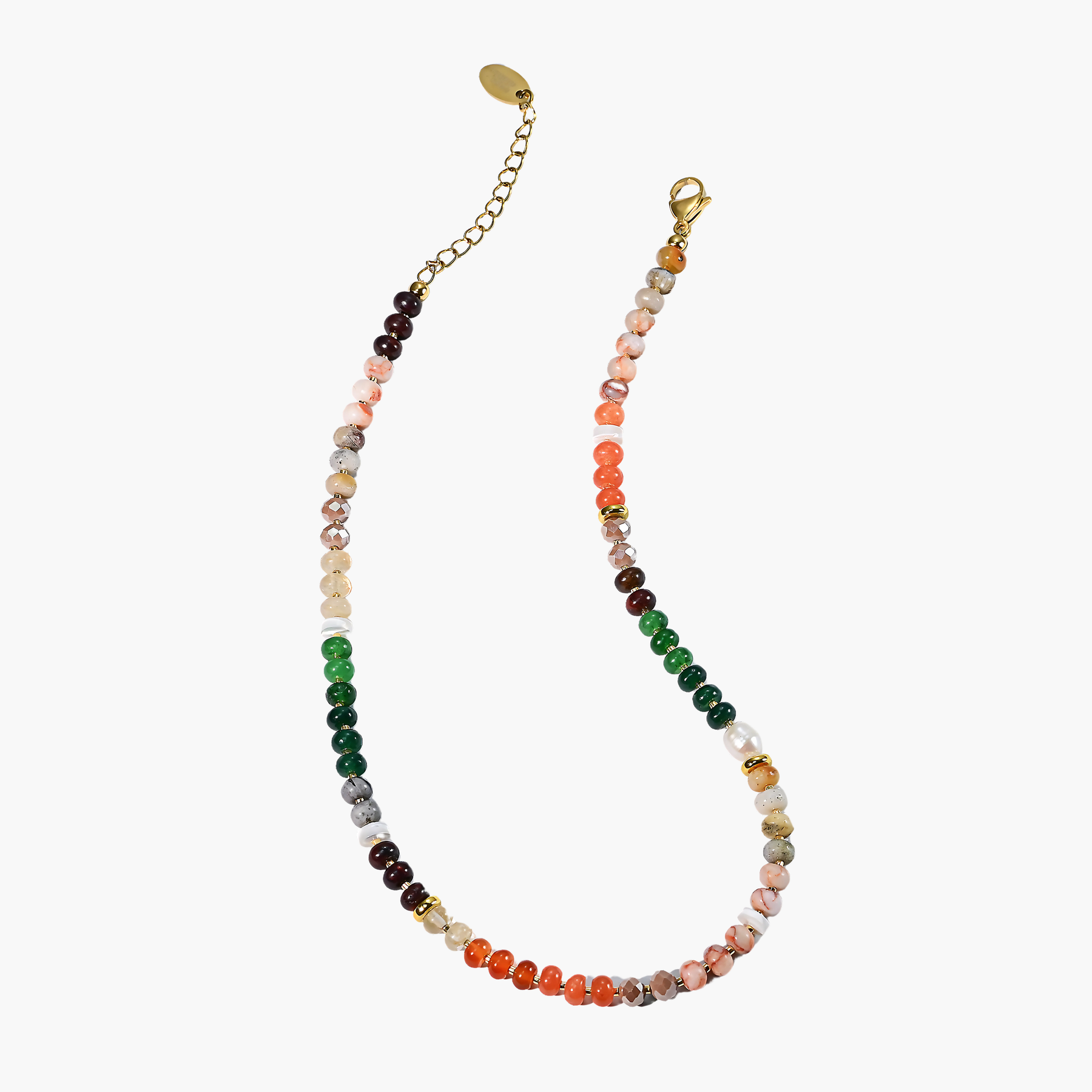 Coral Natural Stone Necklace