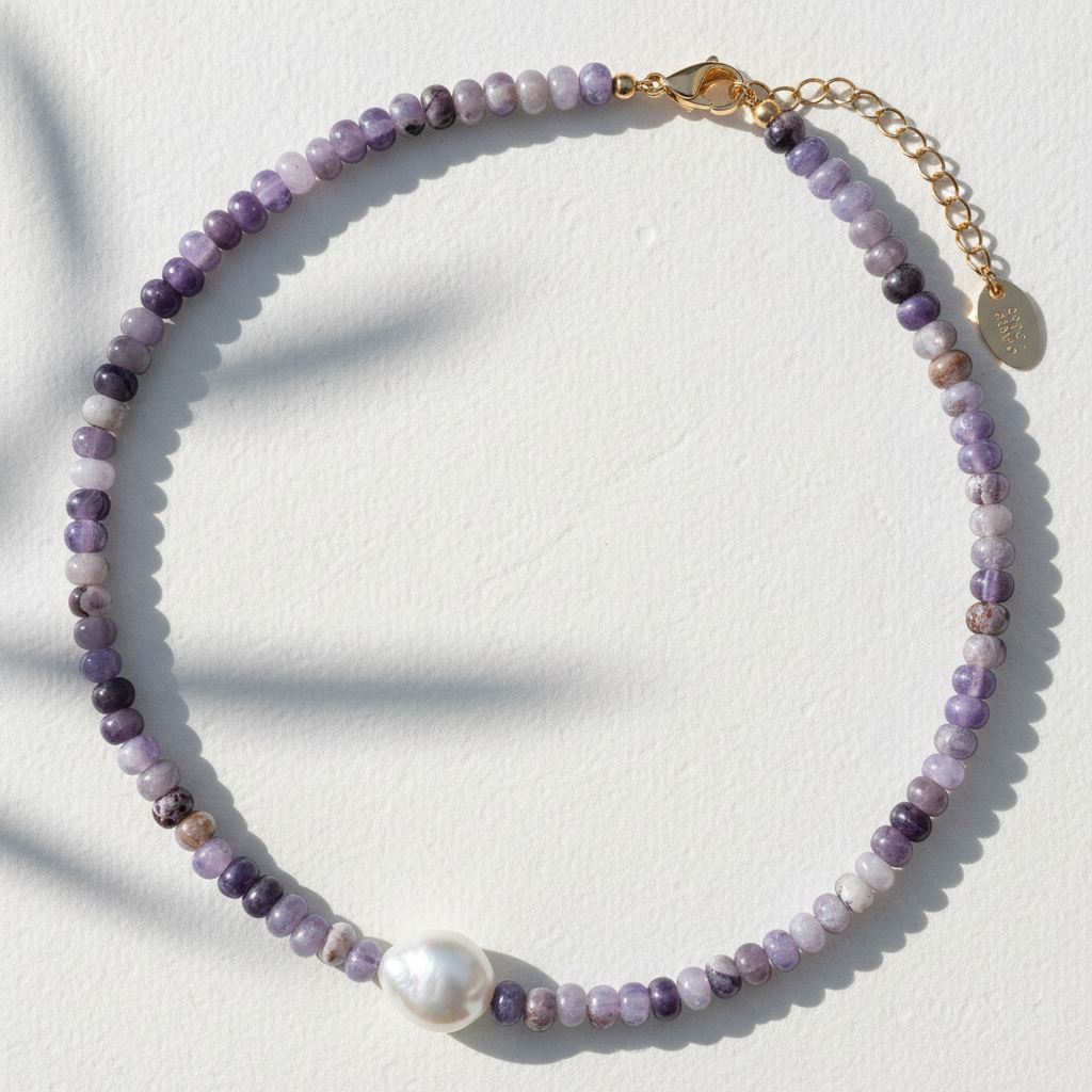 Amethyst Grace Pearl Necklace