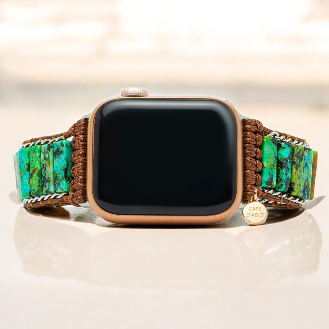 Men's African Turquoise Apple Watch Strap