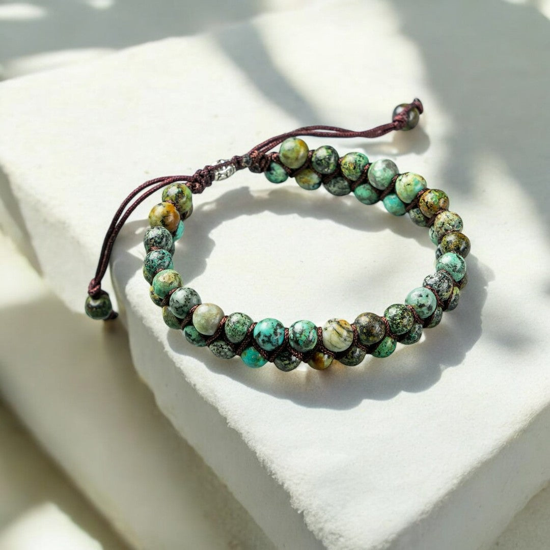 Men's African Turquoise Bracelet