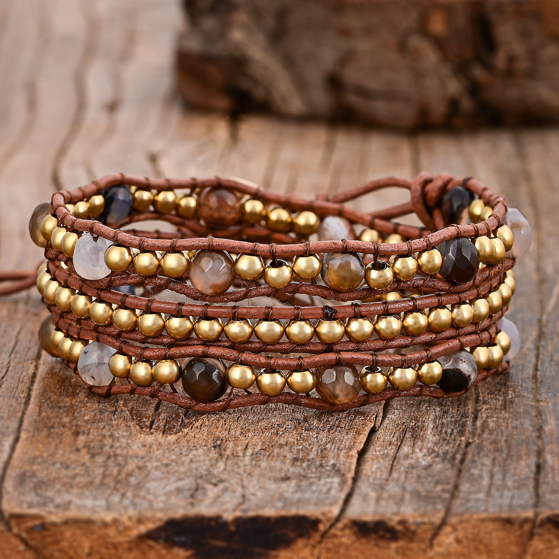 Terra Glow Wrap Bracelet