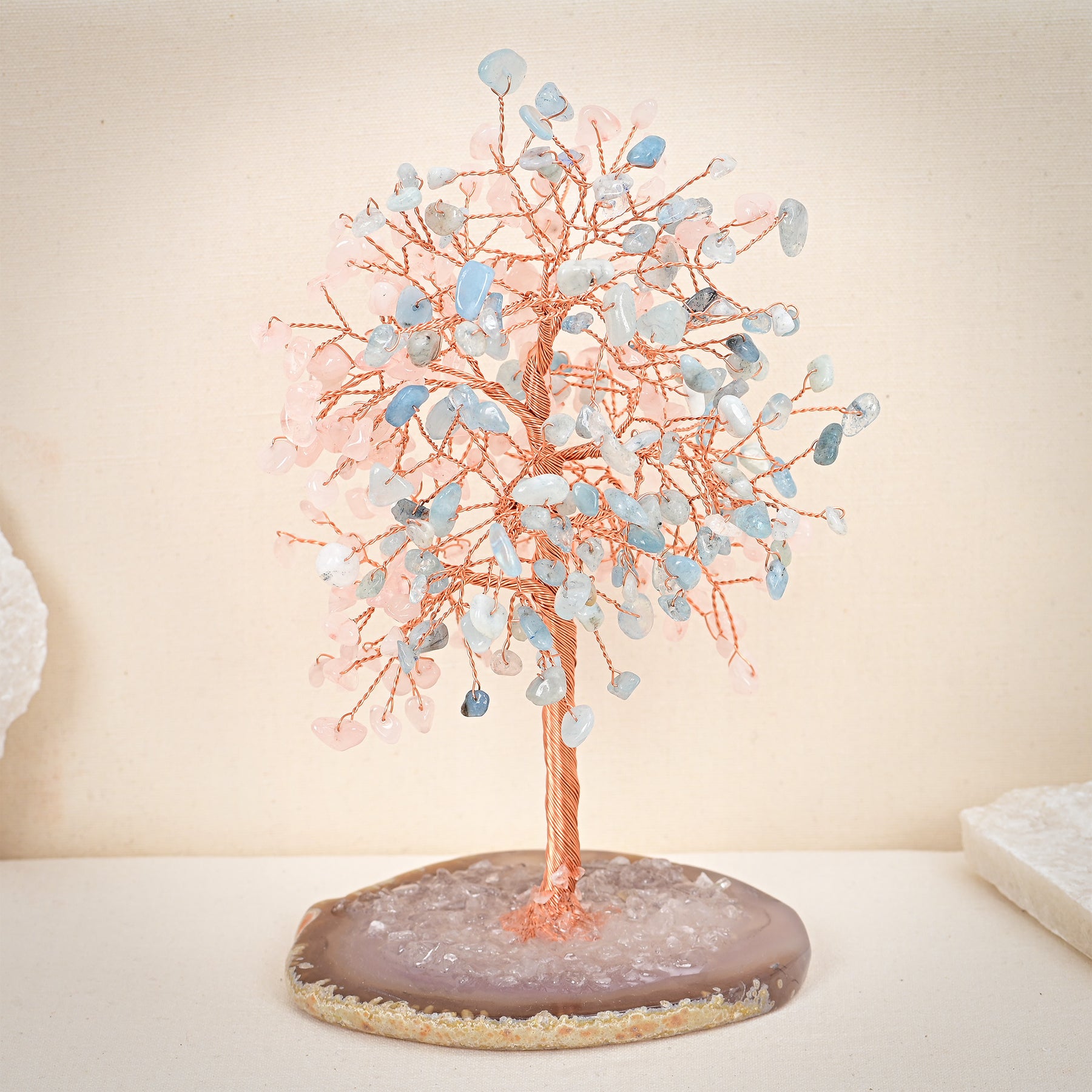 Rosy Aquamarine Tree of Life