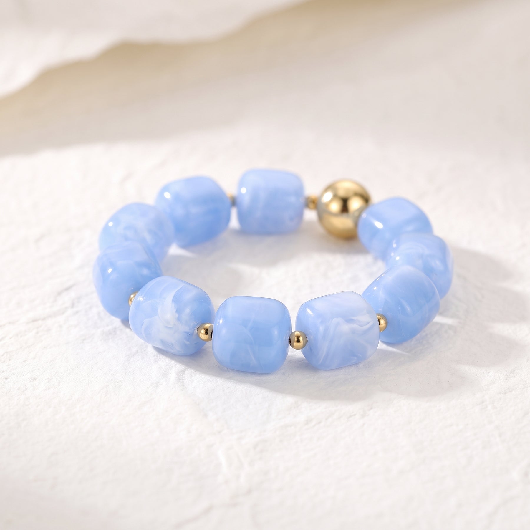 Azure Cloud Blue Chunky Bracelet
