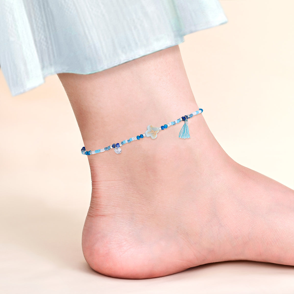 Ocean Breeze Lapis Anklet