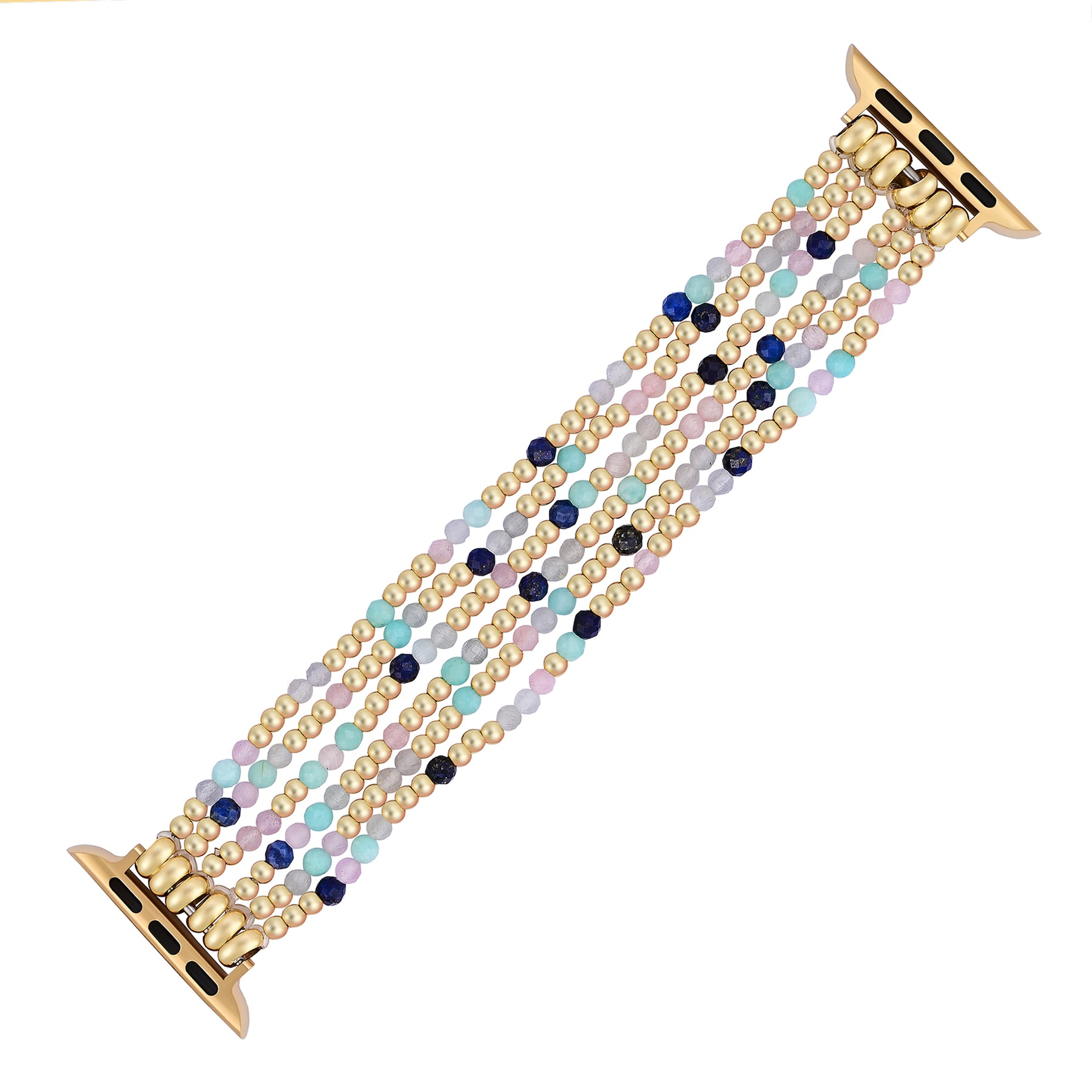 Jewel Lapis Amazonite Stretch Apple Watch Strap