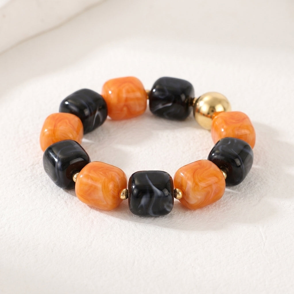 Pumpkin Twilight Halloween Chunky Bracelet