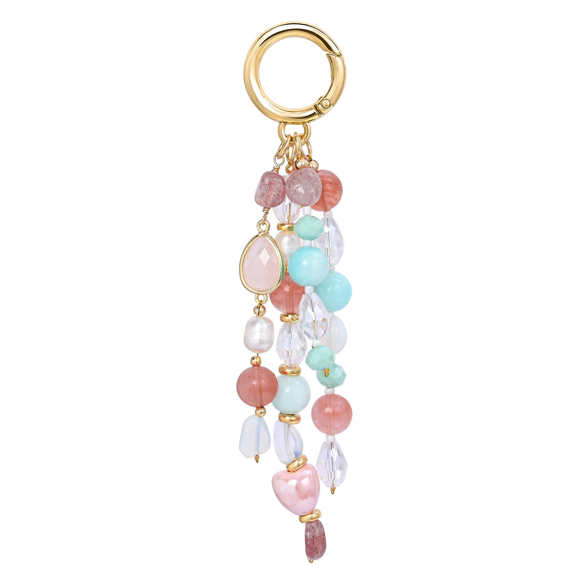 Rose Quartz Harmony Bag Charm