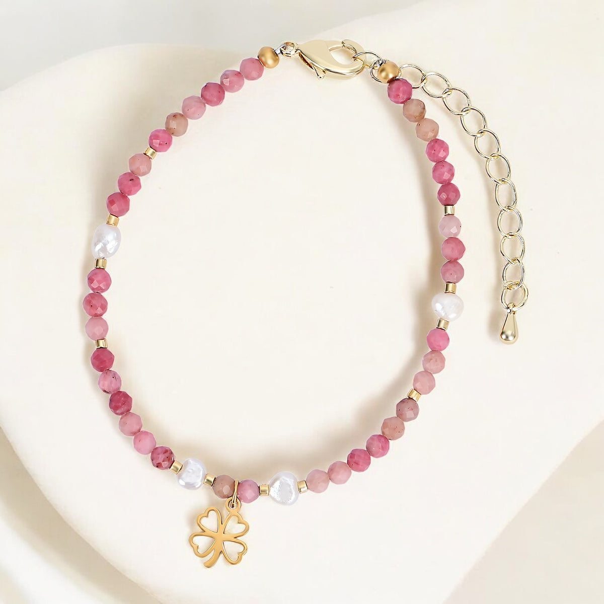 Rosy Luck Charm Bracelet