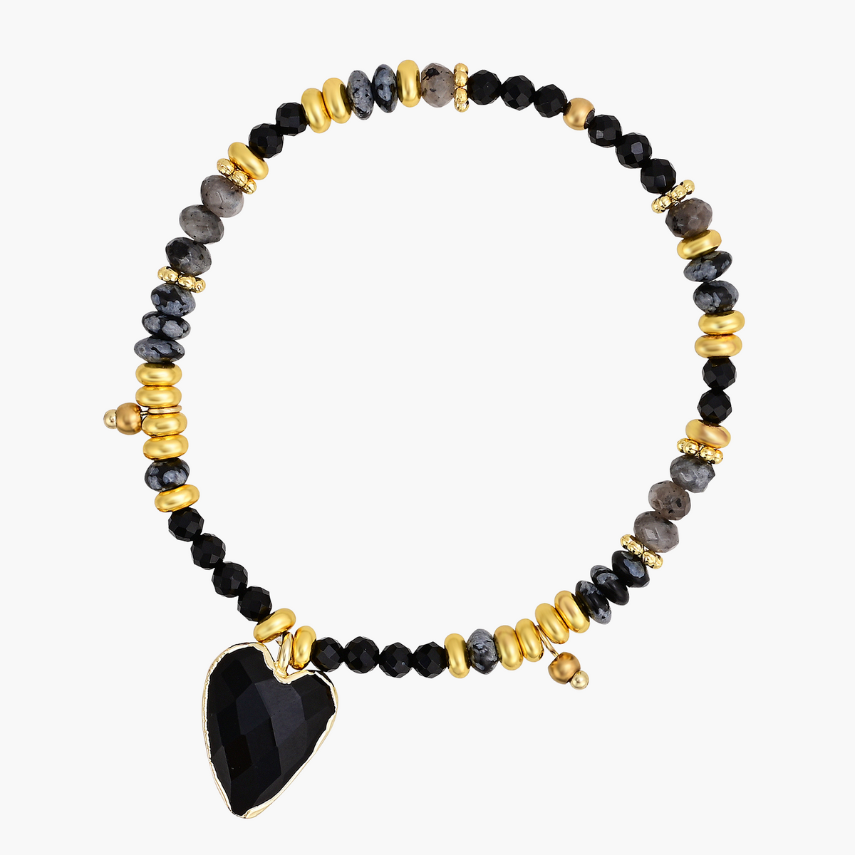 Agate Love Charm Bracelet