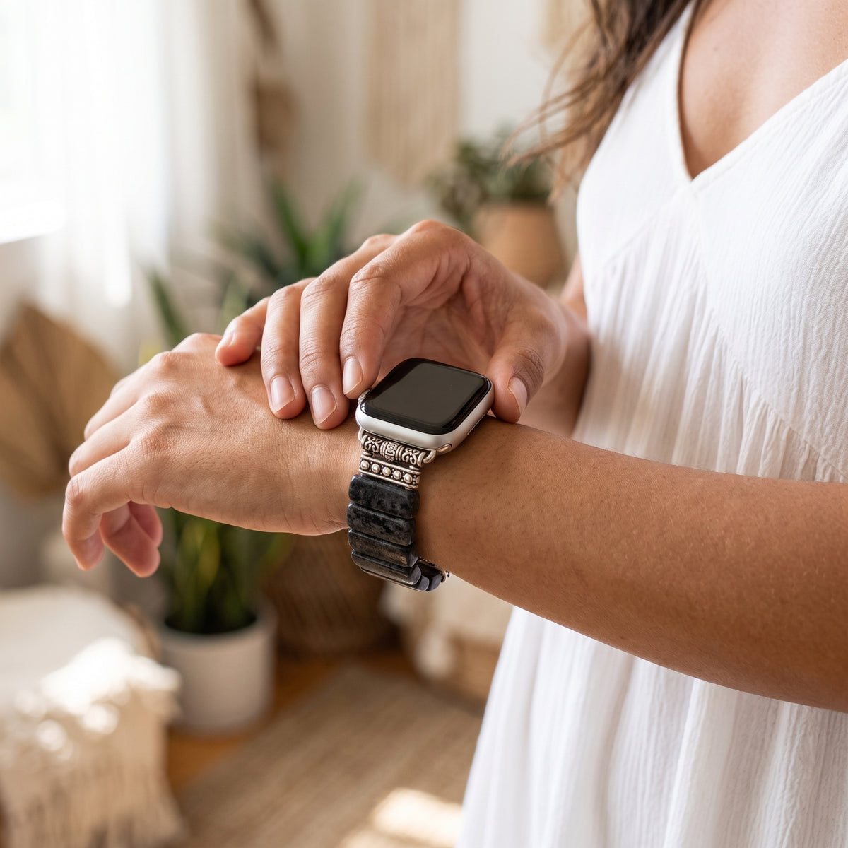 Midnight Jasper Stretch Apple Watch Strap