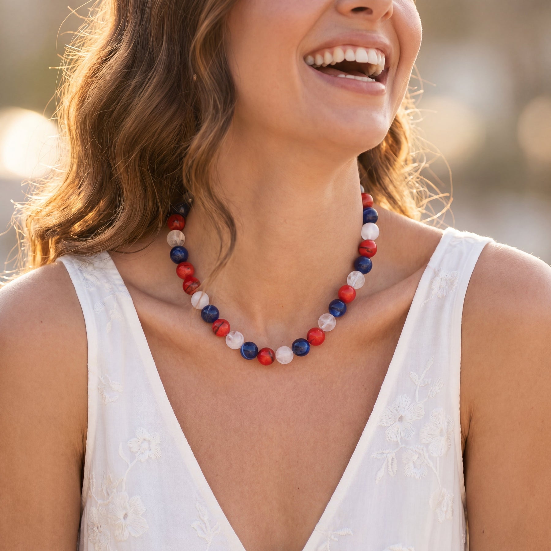 Chunky America 250 Beaded Necklace