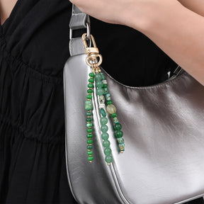 Green Aventurine Harmony Bag Charm
