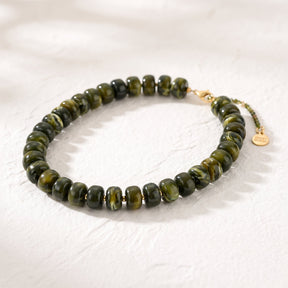 Chunky Forest Glow Green Necklace