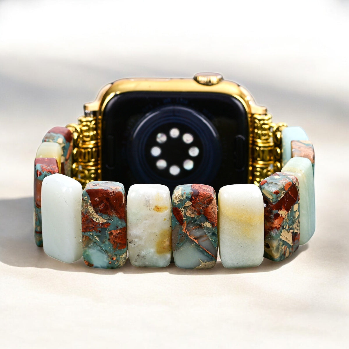 Earth Amazonite Stretch Apple Watch Strap