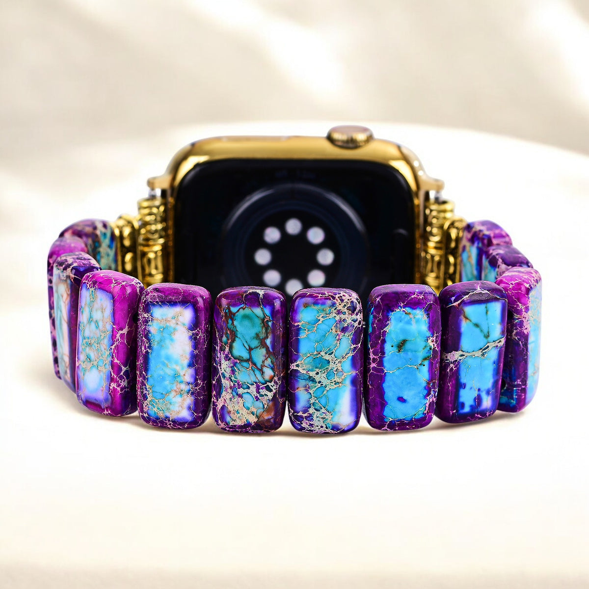 Majestic Tibetan Jasper Stretch Apple Watch Strap