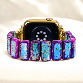 Majestic Tibetan Jasper Stretch Apple Watch Strap