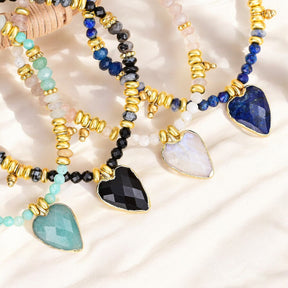 Amazonite Love Charm Bracelet