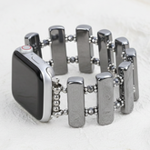 Platinum Eclipse Stretch Apple Watch Strap