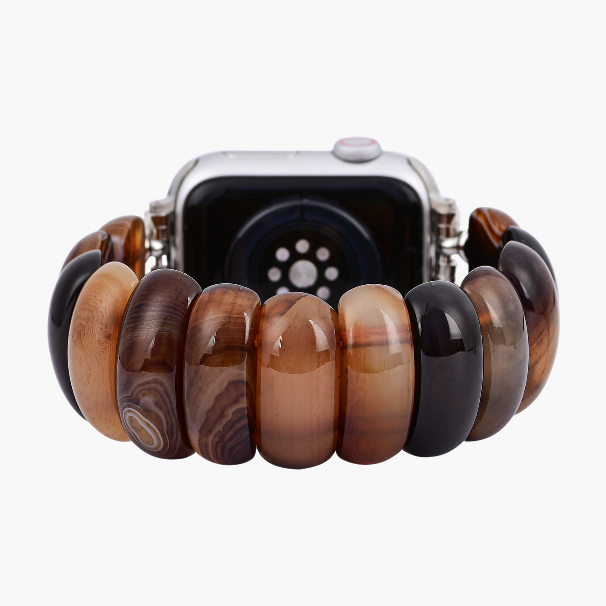 Earthly Ember Agate Stretch Apple Watch Strap