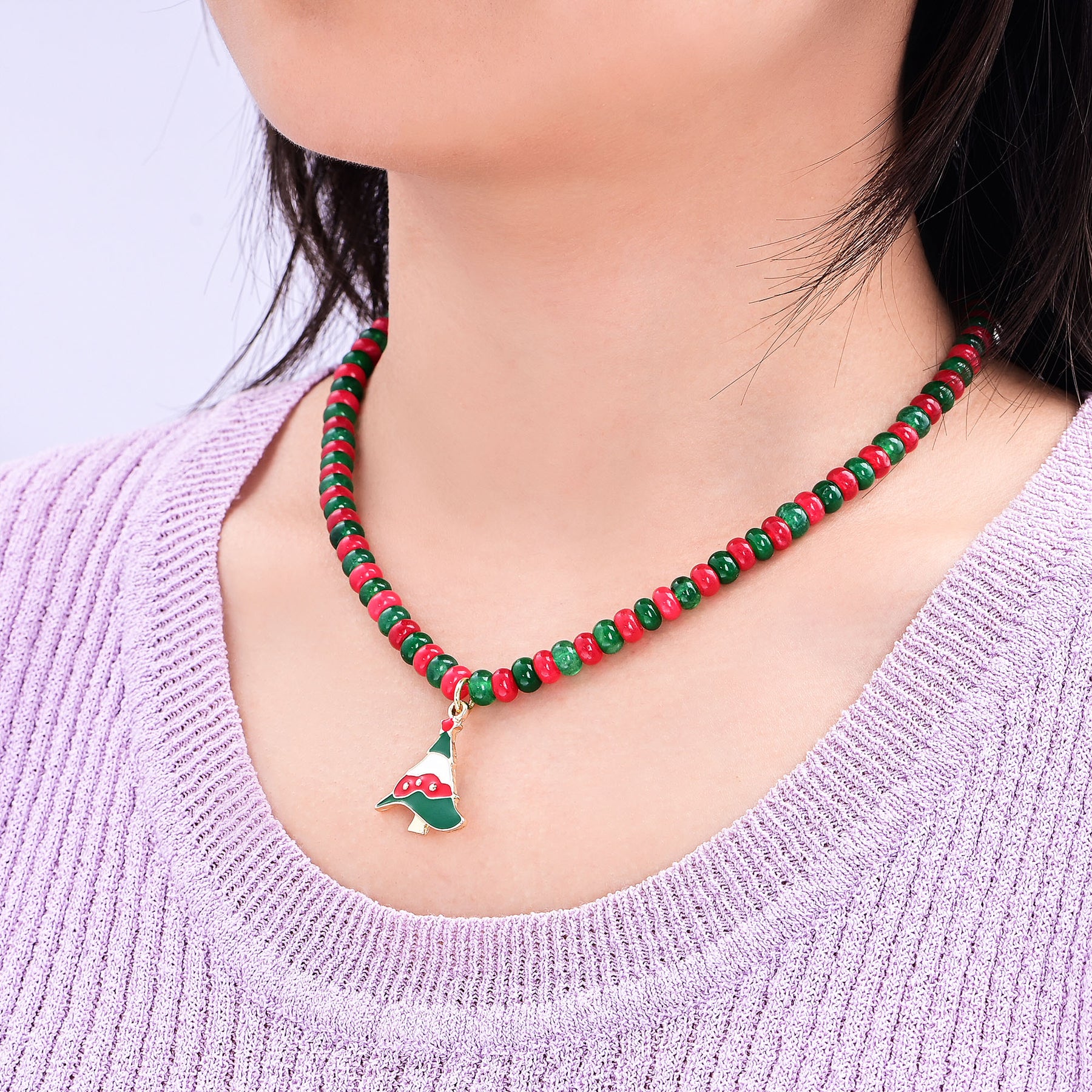 Christmas Tree Glow Necklace