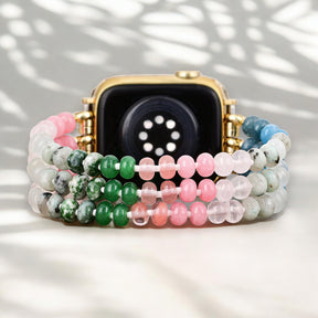 Pastel Dream Stone Stretch Apple Watch Strap