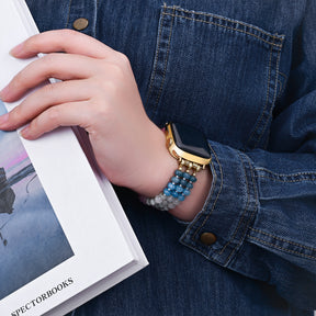 Pastel Dream Stone Stretch Apple Watch Strap