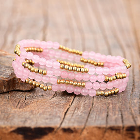 Rose Quartz Radiance Bracelet Set