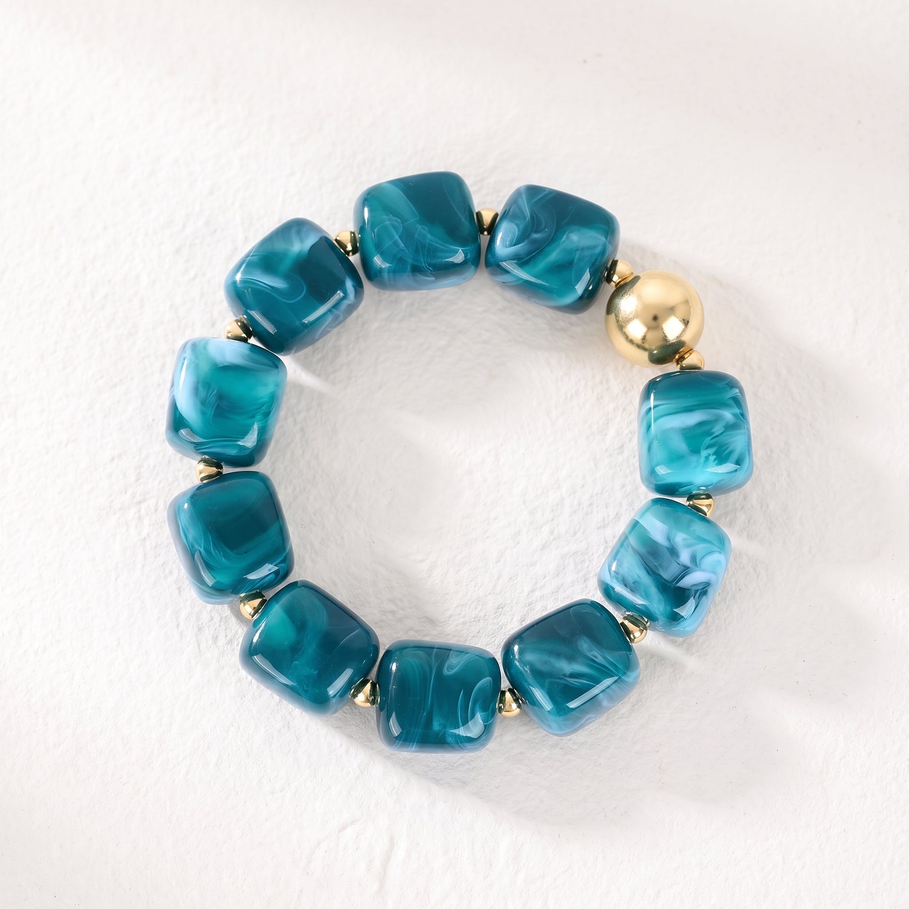 Emerald Lagoon Chunky Bracelet