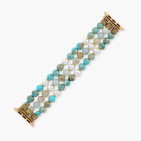 Ocean Breeze Jasper Stretch Watch Strap