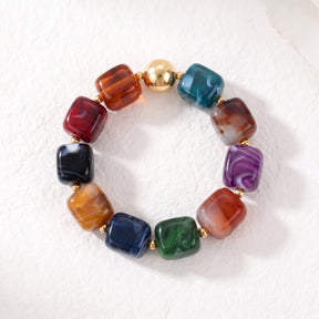 Mystic Rainbow Mixed Chunky Bracelet