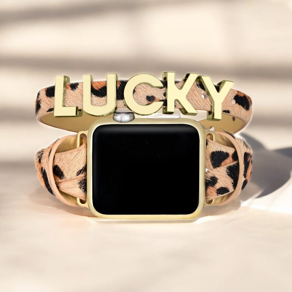 Lucky Safari Leather Apple Watch Strap