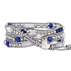 Celestial Lapis Protection Wrap Bracelet