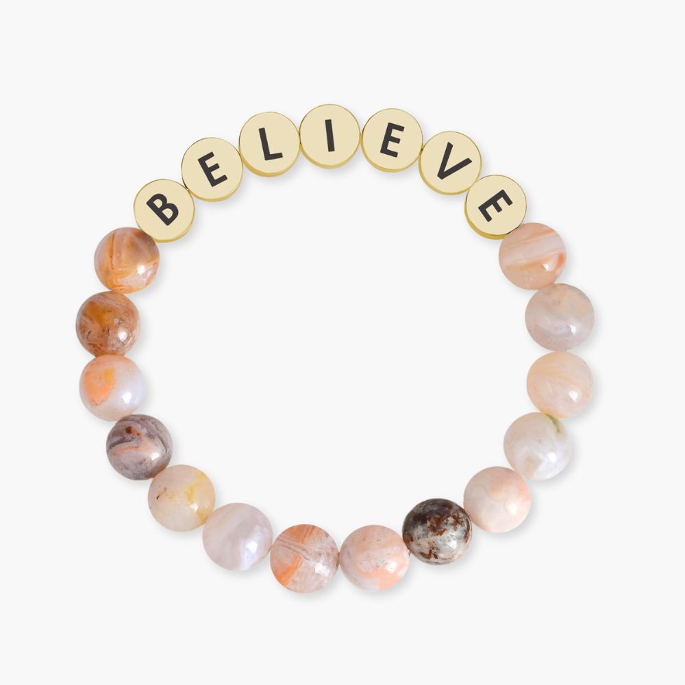 Agate Believe Inspiration Bracelet