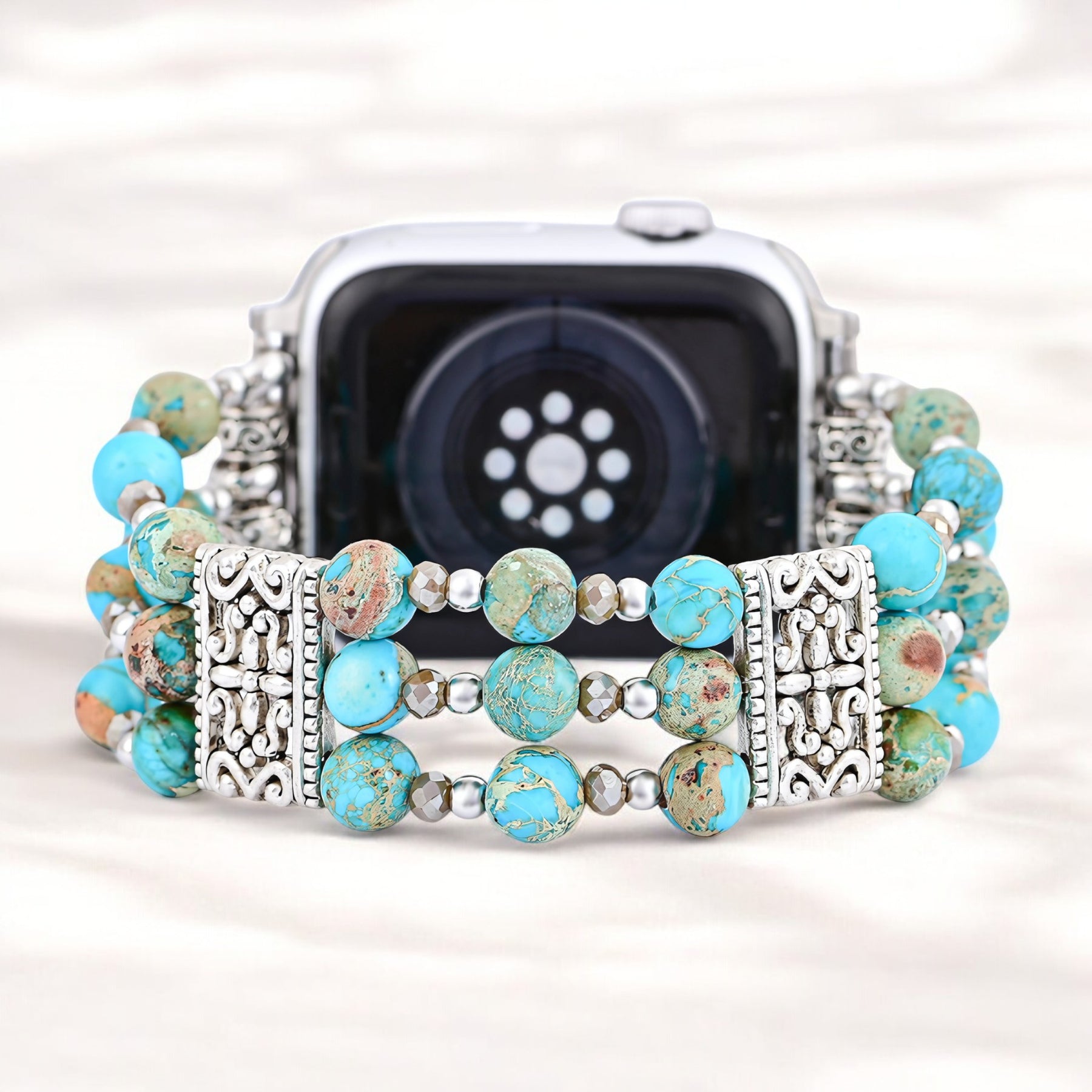 Artisanal Turquoise Spirit Stretch Apple Watch Strap