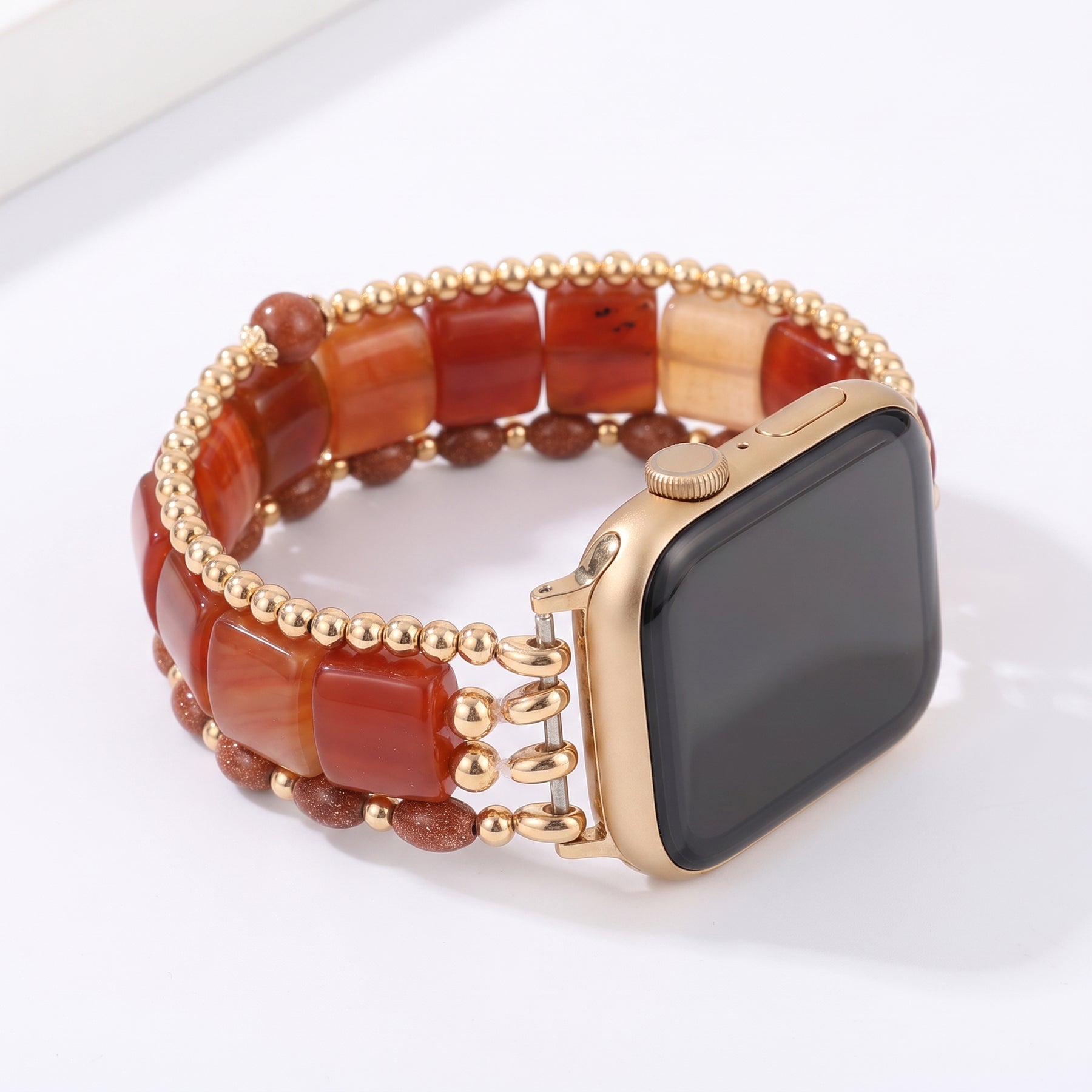 Wild Grace Agate Stretch Apple Watch Strap
