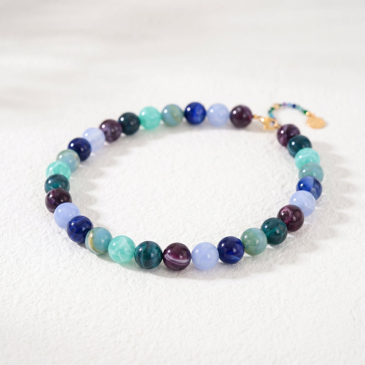 Chunky Purple Beaded Necklace