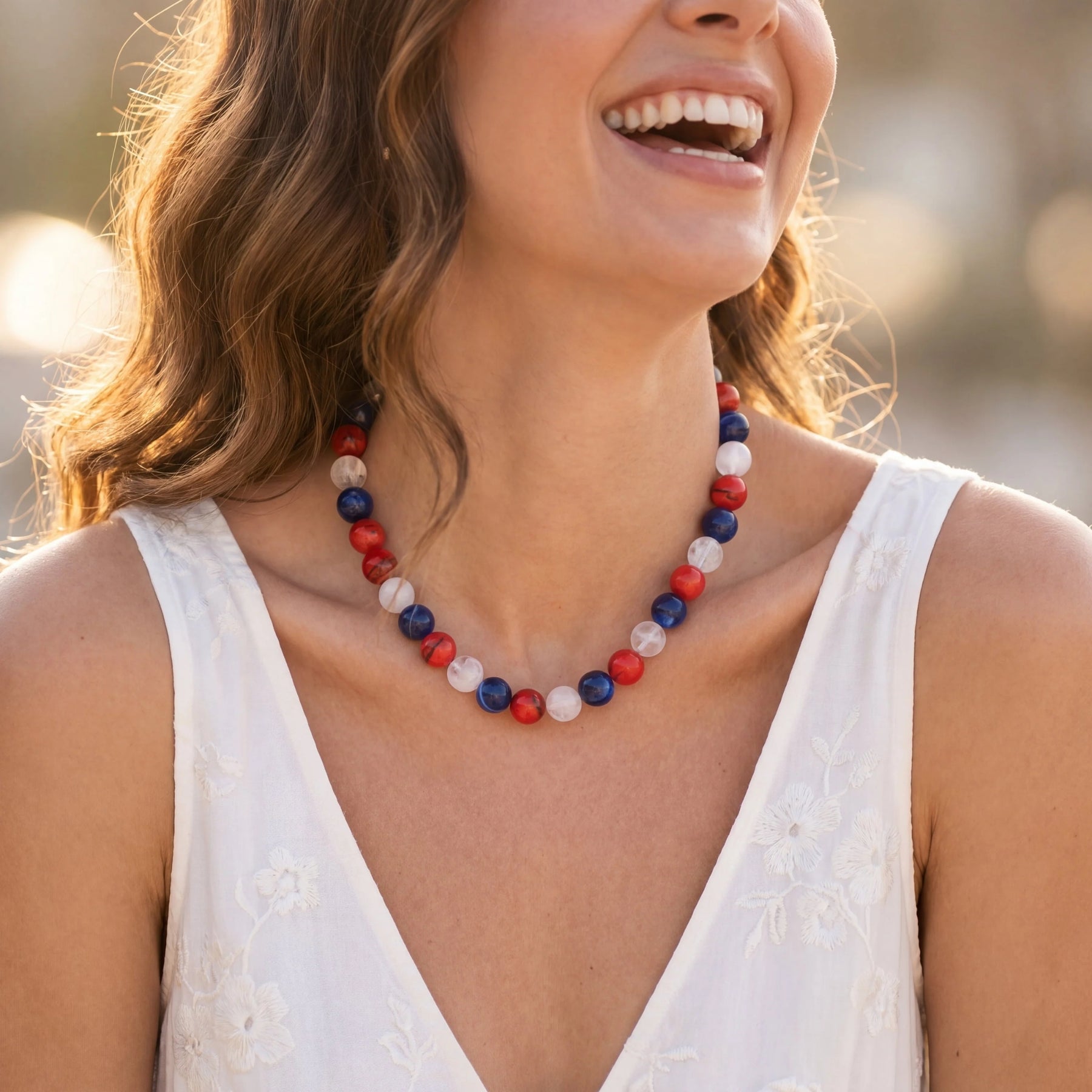 Chunky America 250 Beaded Necklace