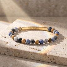Secret Message Multicolor Stone Bracelet