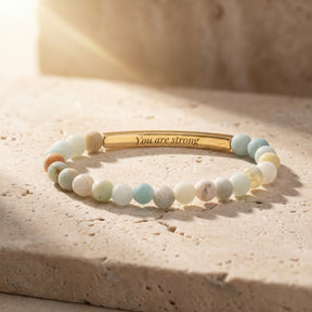 Secret Message Multicolor Stone Bracelet