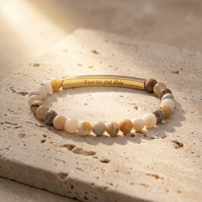 Secret Message Multicolor Stone Bracelet