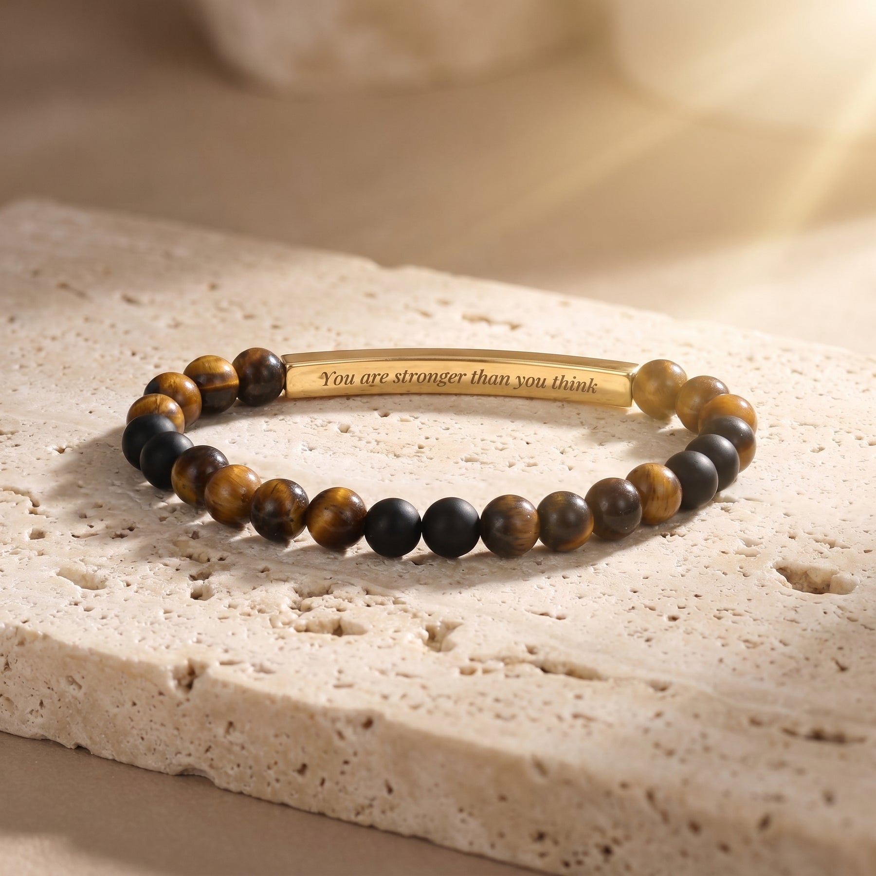 Secret Message Multicolor Stone Bracelet