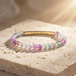Secret Message Multicolor Stone Bracelet