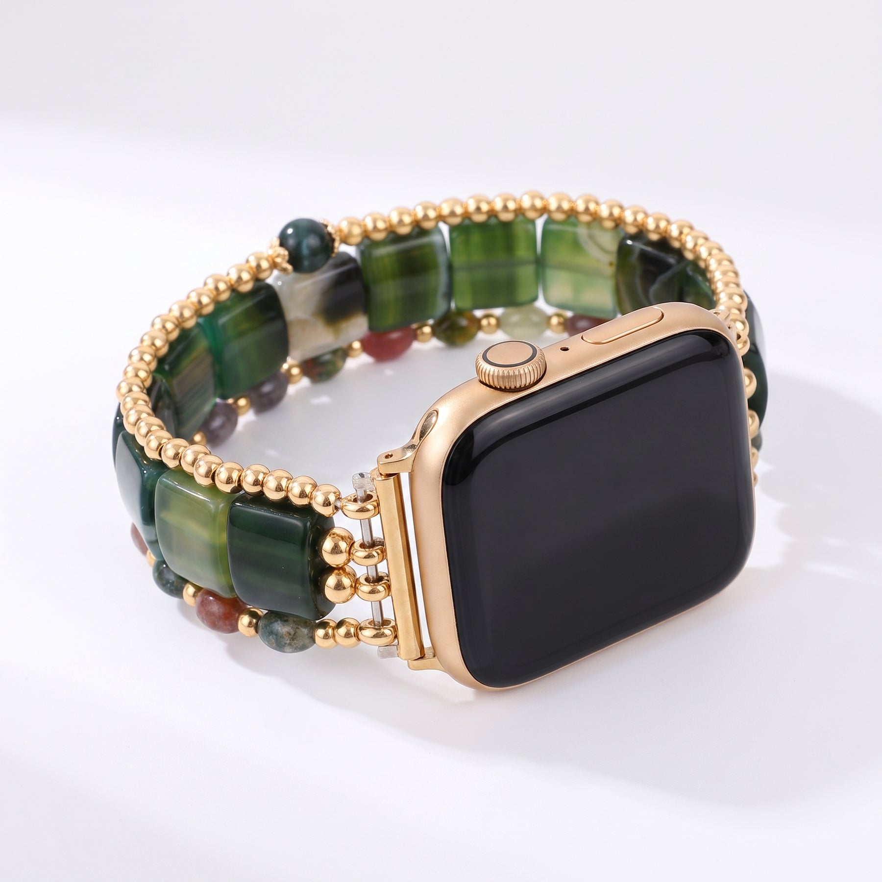 Fierce Grace Tiger's Eye Stretch Apple Watch Strap