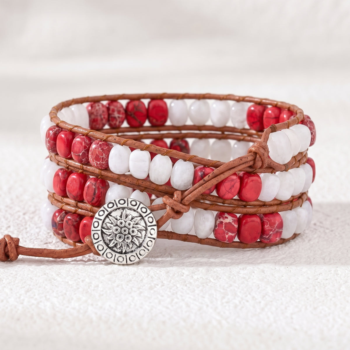 Canada Maple Beaded Bracelet