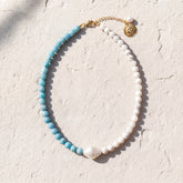 Argentina Albiceleste Pearl Beaded Necklace